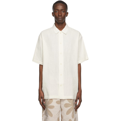 Jacquemus Off-white 'la Chemise Moisson' Short Sleeve Shirt In Neutrals