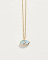 Demi Fine Inlay Eye Pendant In Gold/blue