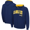 COLOSSEUM COLOSSEUM NAVY NORTHERN ARIZONA LUMBERJACKS ARCH & LOGO 3.0 FULL-ZIP HOODIE