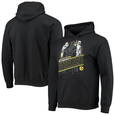 Junk Food Black Pittsburgh Steelers Star Wars Empire Pullover Hoodie