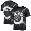 FISLL FISLL BLACK BROOKLYN NETS TORNADO BOLT T-SHIRT