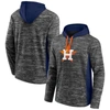 Fanatics Men's Gray, Navy Houston Astros Instant Replay Color Block Pullover Hoodie In Gray