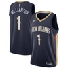 Nike Zion Williamson Navy New Orleans Pelicans 2019 Nba Draft First Round Pick Swingman Jersey In Navy