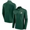 Fanatics Branded Green Oakland Athletics Underdog Mindset Quarter-zip Jacket In Green