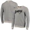 JUNK FOOD JUNK FOOD HEATHERED GRAY LOS ANGELES LAKERS MARLED FRENCH TERRY PULLOVER SWEATSHIRT