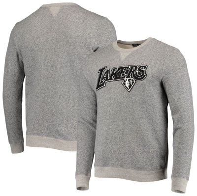 Junk Food Men's Heathered Gray Los Angeles Lakers Marled French Terry Pullover Sweatshirt