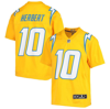NIKE YOUTH NIKE JUSTIN HERBERT GOLD LOS ANGELES CHARGERS INVERTED TEAM GAME JERSEY