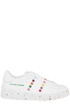 Valentino Garavani Open For A Change Rockstud Low-top Sneakers In Bianco Multi