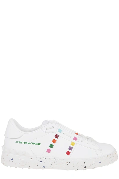 Valentino Garavani Open For A Change Rockstud Low-top Trainers In White