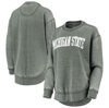 Pressbox Women's Green Michigan State Spartans Vintage-like Wash Pullover Sweatshirt In Green