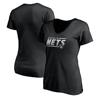 Fanatics Branded Black Brooklyn Nets Mascot In Bounds V-neck T-shirt In Black