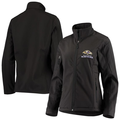 Dunbrooke Black Baltimore Ravens Full-zip Sonoma Softshell Jacket