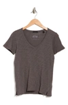 Atm Anthony Thomas Melillo Schoolboy V-neck T-shirt In Charcoal