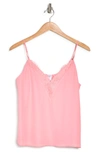 Melrose And Market Lace Cami In Pink Peony