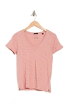 Atm Anthony Thomas Melillo Schoolboy V-neck T-shirt In Clay