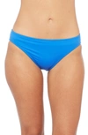 La Blanca Shirred Banded Hipster Bikini Bottoms In China Blue