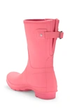 Hunter Original Short Back Adjustable Rain Boot In Pink Shiver