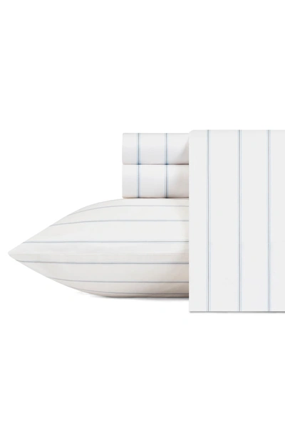 Nautica Skippers Island Blue Cotton Percale Sheet Set In Flagstone