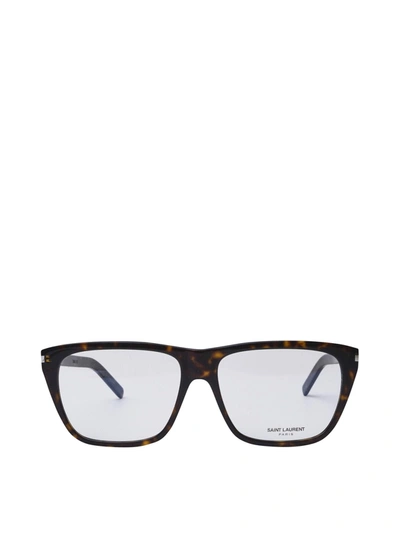Saint Laurent Eyewear Sl 434 Slim Dark Havana Glasses