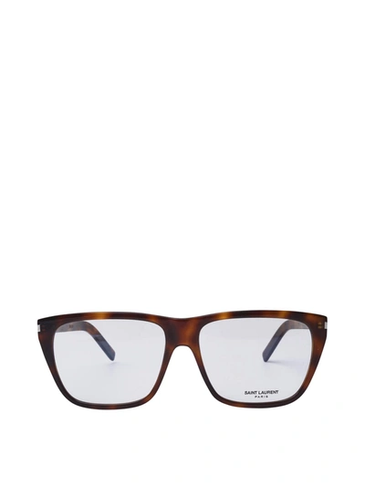 Saint Laurent Eyewear Sl 434 Slim Havana Glasses
