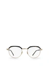 Saint Laurent Silver & Black Sl 124 Glasses In Gold & Havana