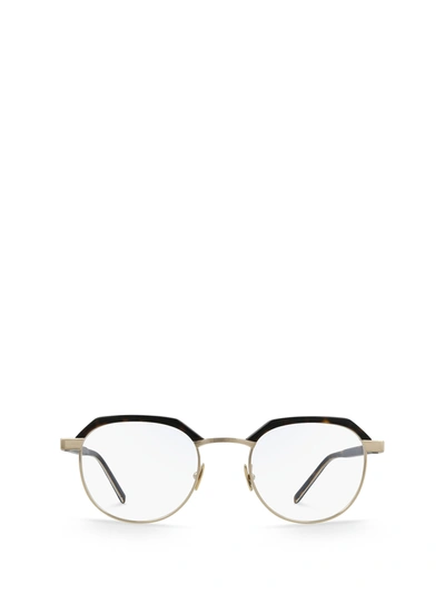 SAINT LAURENT SAINT LAURENT EYEWEAR SL 124 GOLD & HAVANA GLASSES