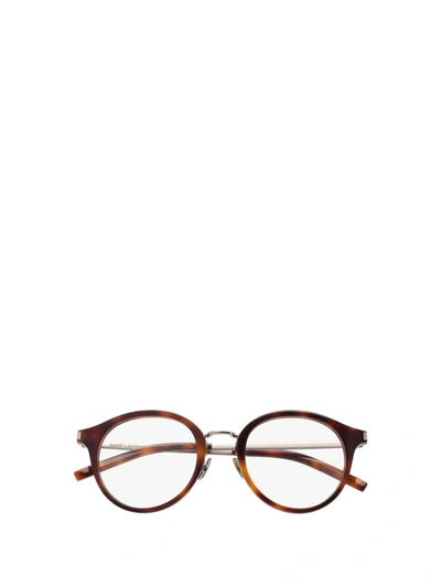 Saint Laurent Sl 91 Havana Glasses In Brown