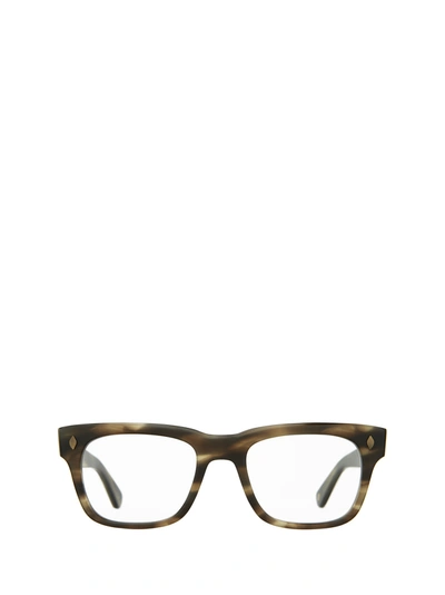 Garrett Leight Regent Black Glass Unisex Eyeglasses In Whiskey Tortoise