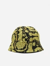 VERSACE BUCKET HAT WITH ALL-OVER BAROQUE PRINT