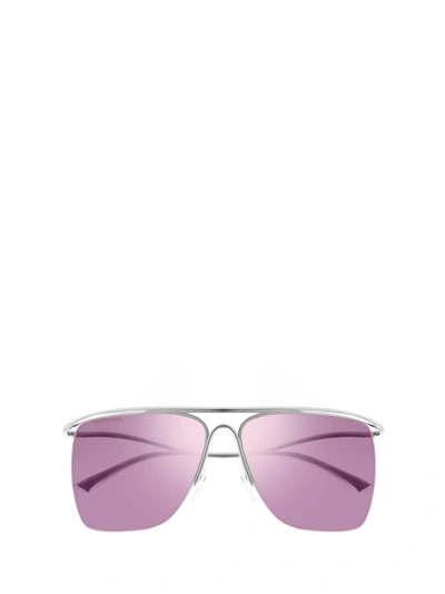 Balenciaga Bb0092s Silver Unisex Sunglasses