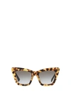 MIU MIU MU 01WS HAVANA LIGHT SUNGLASSES