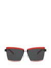 PRADA PR 61XS RED / BLACK / PINK SUNGLASSES