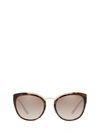 PRADA PR 20US PALE GOLD / HAVANA SUNGLASSES