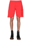 Alexander Mcqueen Mens Red Other Materials Shorts In Rosso