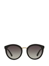 Dolce & Gabbana Womens Black Dg4268 Round-frame Acetate Sunglasses In Black