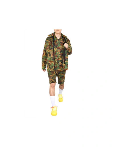 Off-white Logo Camo Canvas Jacket & Padded Jacket In Camouflage