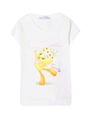 Monnalisa White Cotton T-shirt With Tweety Print