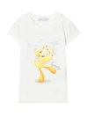 Monnalisa White Cotton T-shirt With Tweety Print