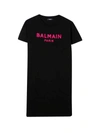BALMAIN T-SHIRT DRESS WITH PRINT