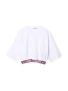N°21 WHITE SHIRT WITH COLOR LOGO BAND N21