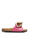Jw Anderson Chain Slip-on Sandals In Fuxia