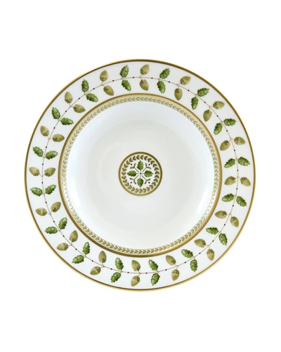 Bernardaud Constance Coupe Soup In Green/gold