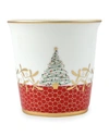 BERNARDAUD NOEL TUMBLER WITH SCENTED CANDLE