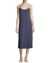 Natori Shangri-la Jersey Tank Nightgown In Heather Night Bl