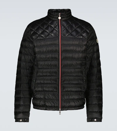 Moncler Daniel Nylon Down Bomber Jacket In Black