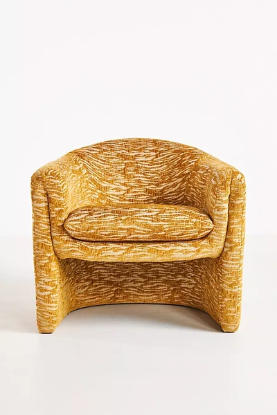 Anthropologie Mosley Chenille Sculptural Chair In Assorted