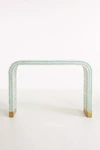 Anthropologie Waterfall Inlay Console Table In Blue