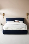 Anthropologie Modern Cushion Bed By  In Blue Size Q Top/bed