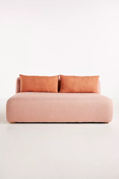 Anthropologie Kori Modular Armless Sofa In Orange