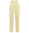The Frankie Shop Bea Twill High-rise Pants In Melon